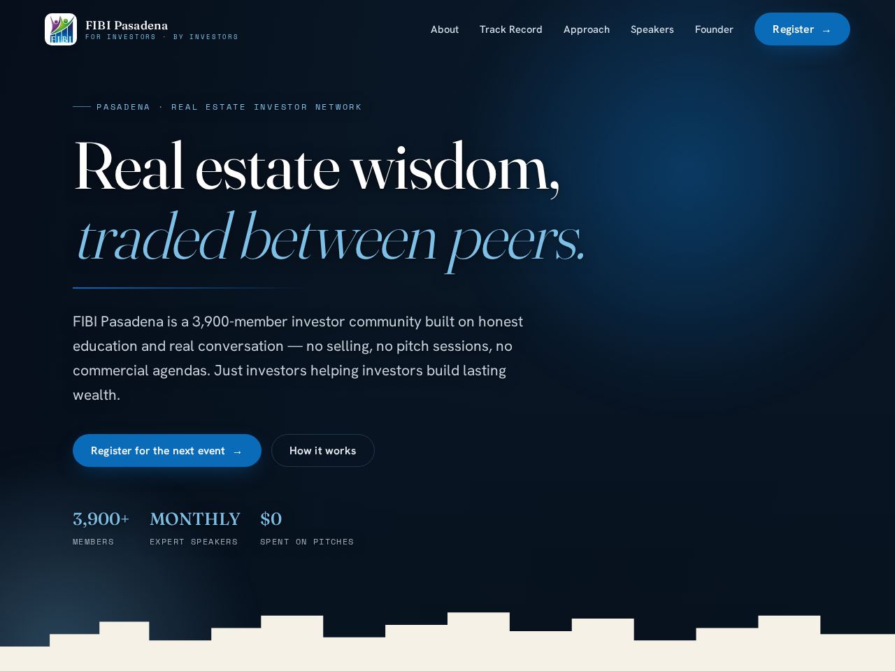 FIBI Pasadena website preview